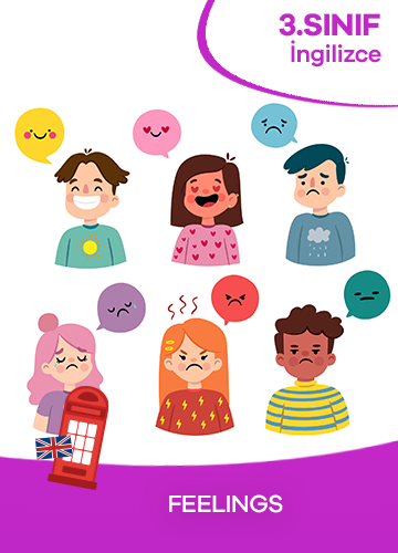 3. Sınıf İngilizce 4. Ünite Feelings konu resmi
