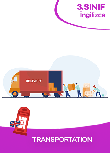 3. Sınıf İngilizce 8. Ünite Transportation konu resmi