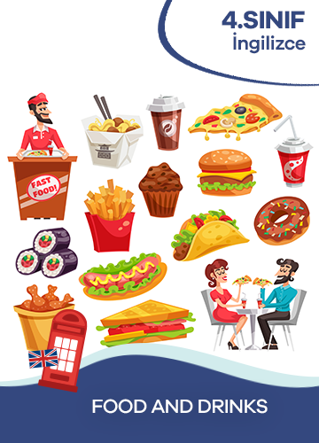 4. Sınıf İngilizce 10. Ünite Food and Drinks konu resmi