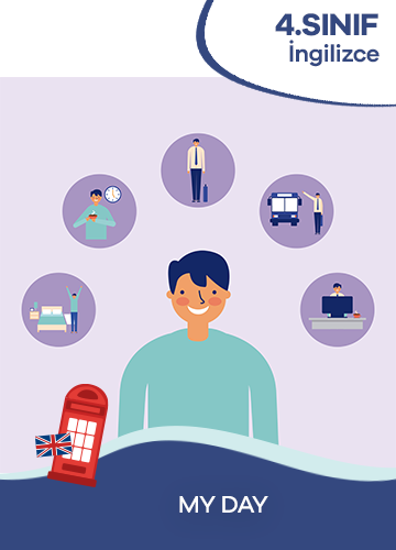 4. Sınıf İngilizce 5. Ünite My Day konu resmi